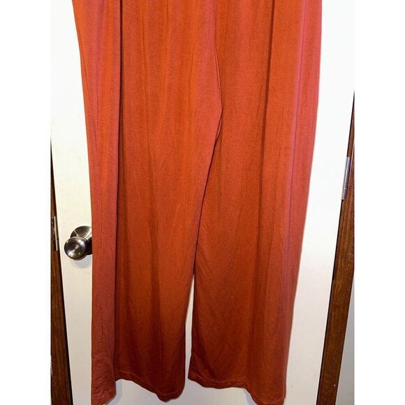 Matilda Jane Women’s Rayon Pull On Wide Leg Rust Colored Pants  Size XXL - Picture 6 of 11